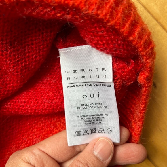 Oui striped sweater size US8 - Picture 4 of 4